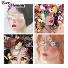 Набор для алмазной вышивки с цветочным мотивом и девушкой