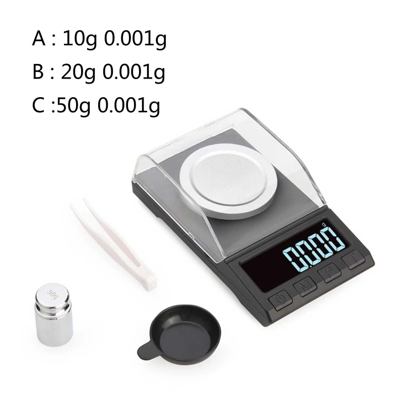 

Digital Pocket Scale Electronic Weighing Scales w/ 8 Units g/tl/dwt/gn/ozt/oz/ct/mg Mini LCD Pocket Scale w/ Calibration