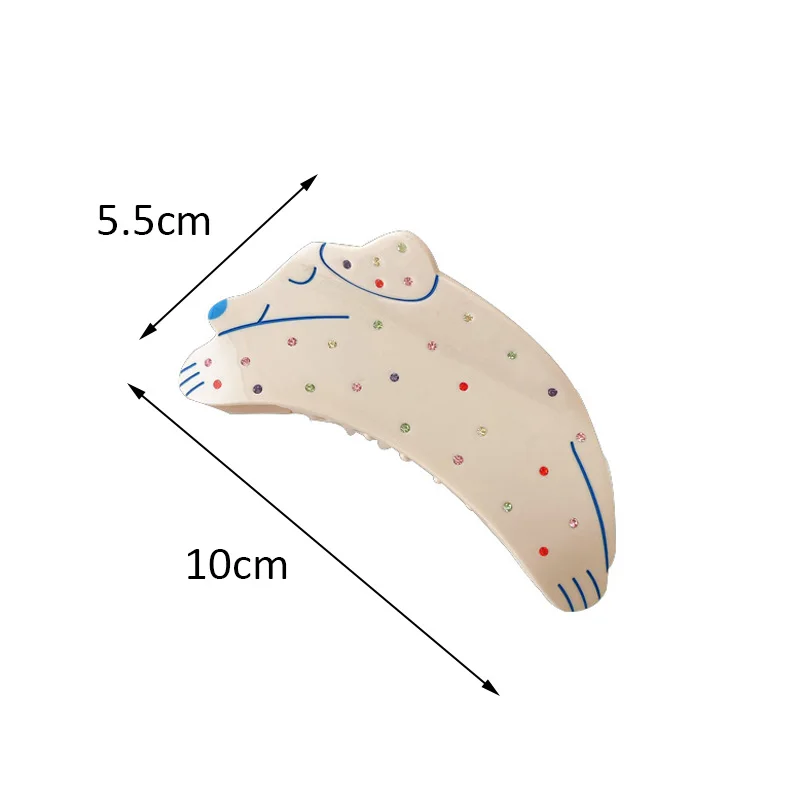2021 новый дизайн милые цветные стразы шпильки для волос в виде животных головные