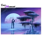 Картина-мозаика Ever Moment с надписью Я люблю тебя до Луны, романтический Декор для дома, подарок для семейной пары 5L1644