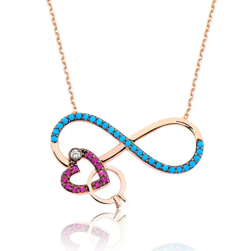 

Real Silver 925 Jewelry Silver Infinite Love Women Necklace