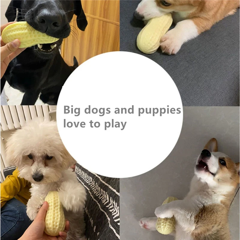 Игрушка для домашних животных вокальный арахис игрушка жевания агрессивных