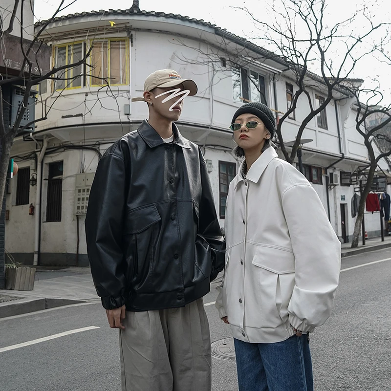 Новинка весна-осень 2020 Молодежная популярная парная однотонная свободная