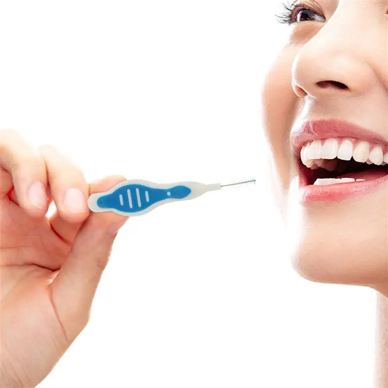 

20pcs Portable Interdental Brushes with Cap Personal Care Cleaning Brushes