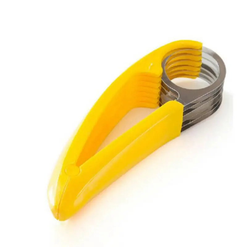 

Practical Durable tools Kitchen Supplies Banana Slicer Stainless Steel Cut Ham Sausage Fruit Cutter Fruit And Vegetable Tools