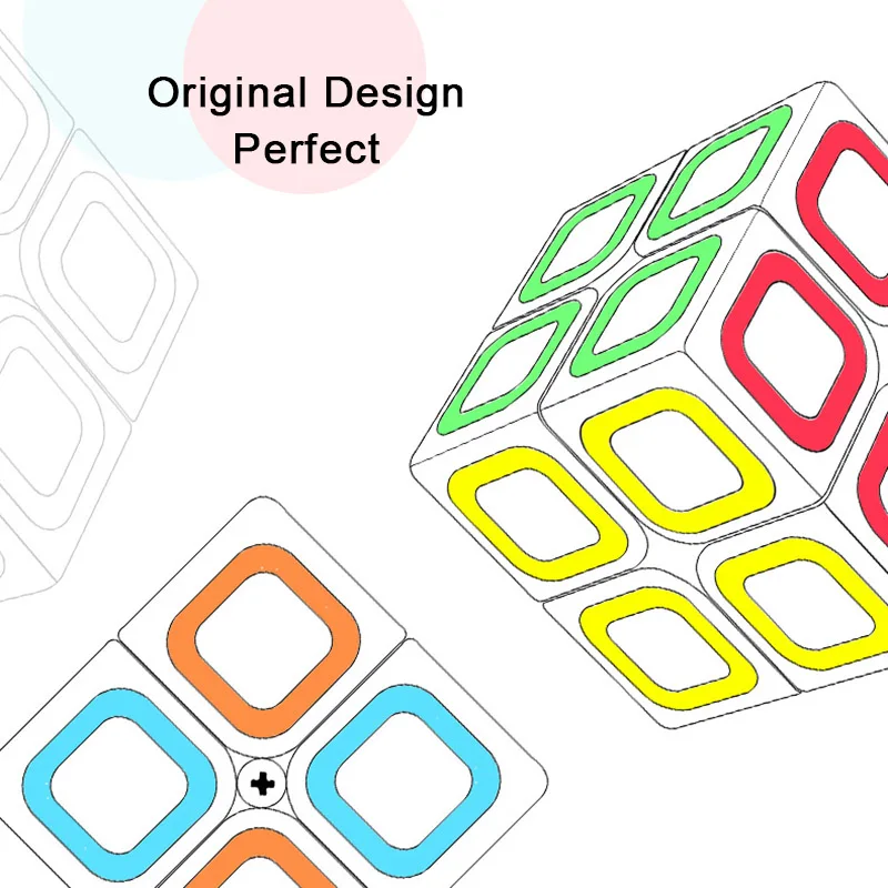 QiYi Dimension 5.4CM Professional Cube 2x2x2 Speed for Puzzle cube antistress Neo Cubo Magico For Children Early Education Toys