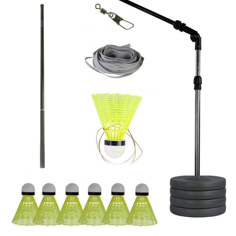 

New Badminton Trainer Stretch Badminton Robot Racket Training Sports Self-Study Practice Machine Badminton Stroking