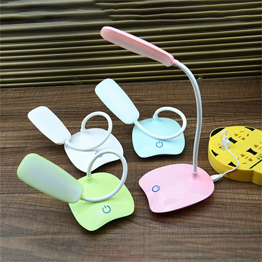 USB Rechargeable LED Desks Table Lamp Adjustable intensity Reading Light Touch Switch Desk Lamps 3 Modes | Освещение