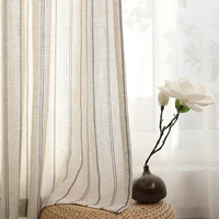 linen cotton stripe curtain for living room linen bedroom curtain window drapes for bedroom kitchen curtains kids curtains