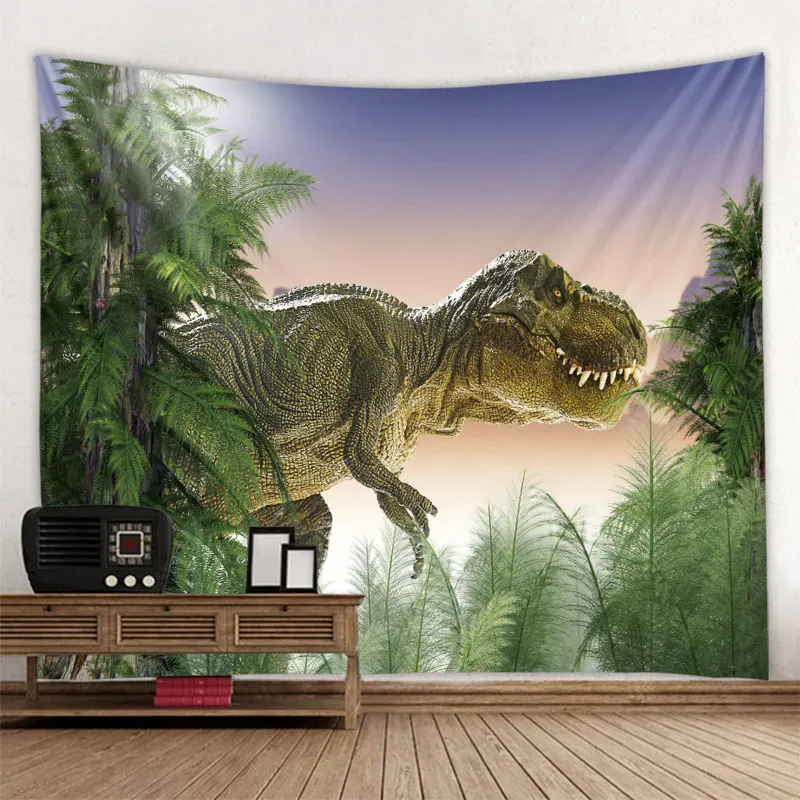 

3D Dinosaur Wall Hanging Tapestry Sheets Home Decorative Tapestry Beach Towel Yoga Mat Blanket Table Cloth Wall Tapestry