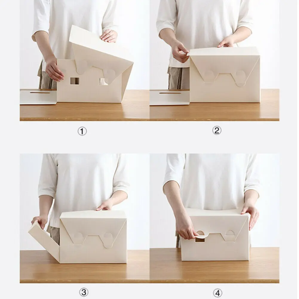 Портативный PP книги коробка для документов Бумага держатели ящики офисные