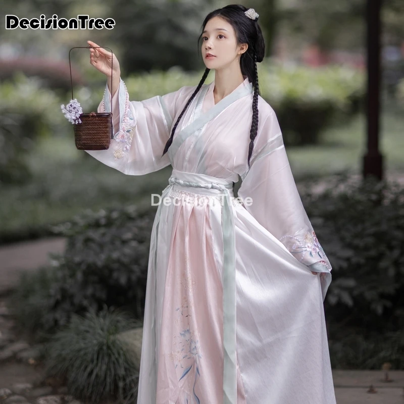 

2022 women hanfu chinese folk dance vintage costume elegant hanfu suit han dynasty cosplay costume outfit princess dress