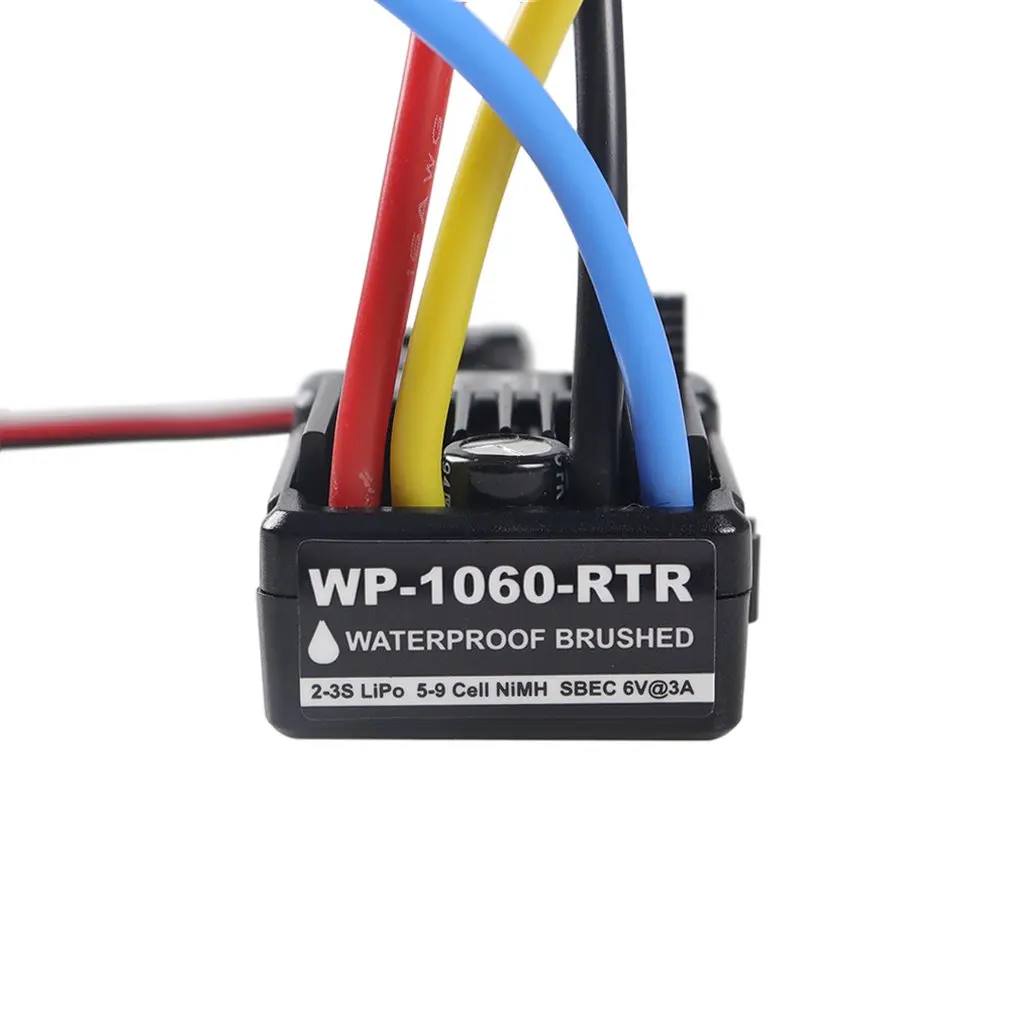 Wp-1060-Rtr 2-3S 60A водонепроницаемый матовый Esc W / Bec 5V 2A для 1/10 Rc Tamiya Traxxas Redcat Hpi