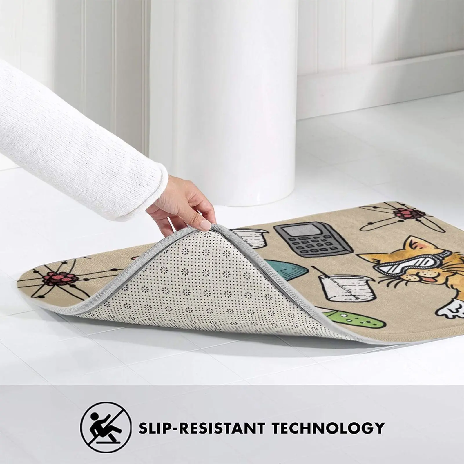 Вынос руля коврик для кошек ковер анти-скольжение Спальня входная дверь стержень