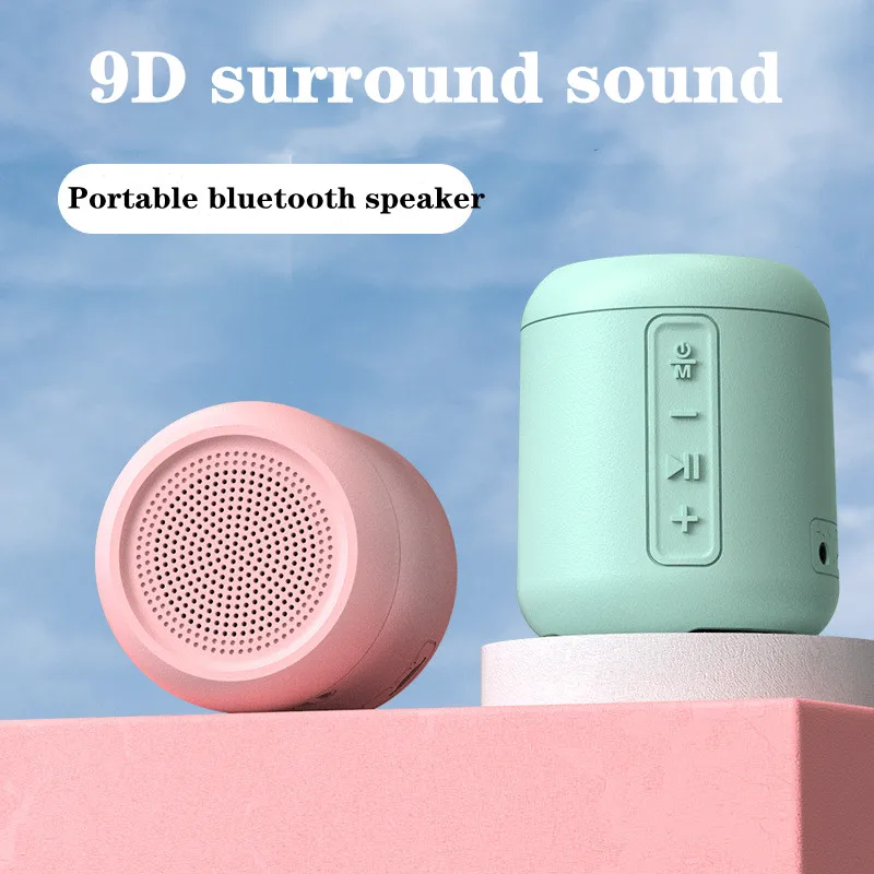 

Уличная Портативная колонка Macaron, беспроводная мини Bluetooth Колонка TWS, супер сабвуфер, музыкальный центр TF, подарок для детей