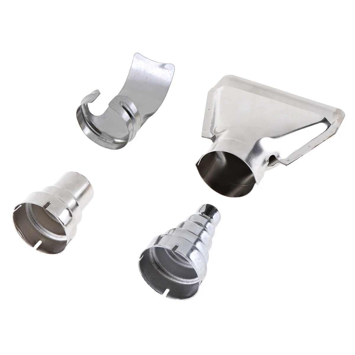 

4pcs/set Stainless Steel Heat Gun Air Nozzles Hotair Gun Power Tool Accessories Kit Set for Shrink Wrapping Quick Drying Thawing