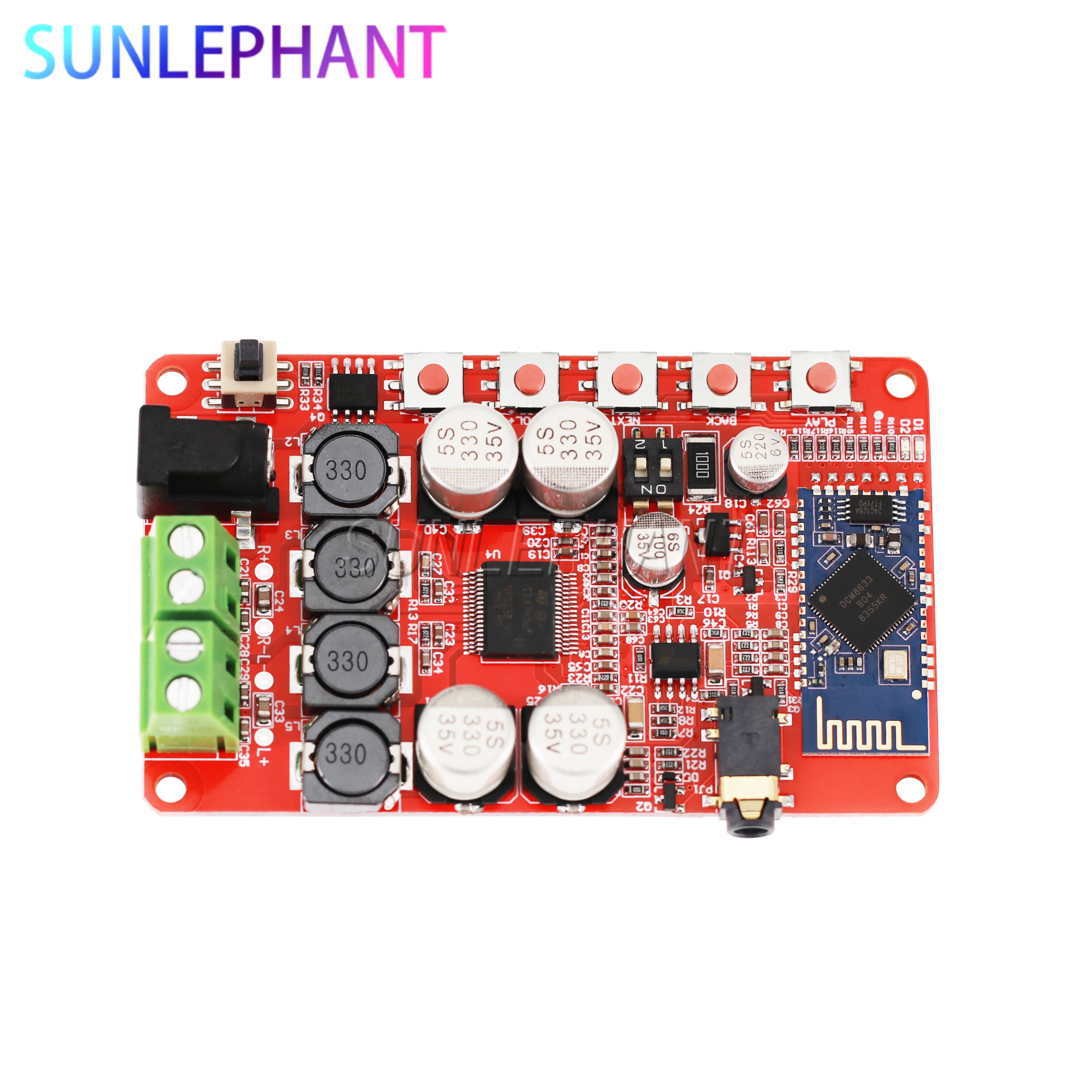 

Bluetooth-ресивер TDA7492P с усилителем звука, 2x25 Вт, для 4/6/4,2 Ом