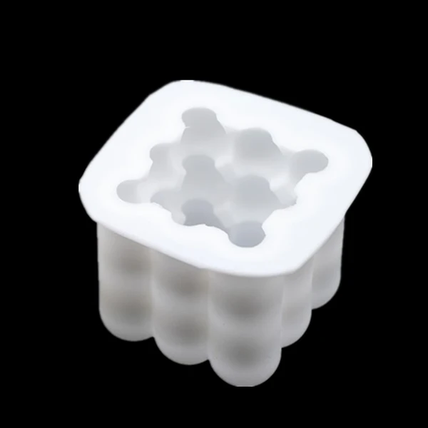 Белый 1 шт. 3D Силиконовая форма DIY Форма для свечей из соевого воска свеча пластырь для ароматерапии свеча ручной работы соевые свечи Арома Воск Мыло Формы - Цвет: Белый