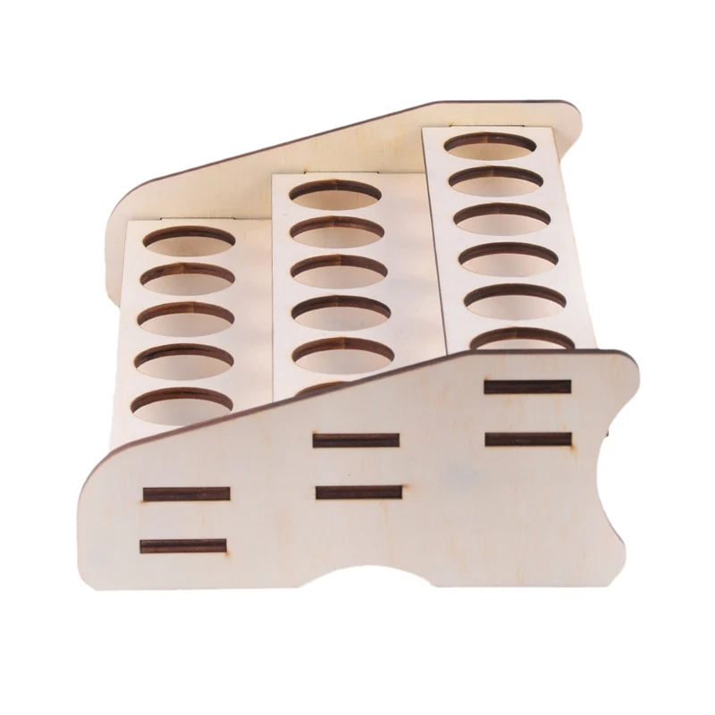 18 отверстий деревянные пигментные бутылки органайзер для хранения красок