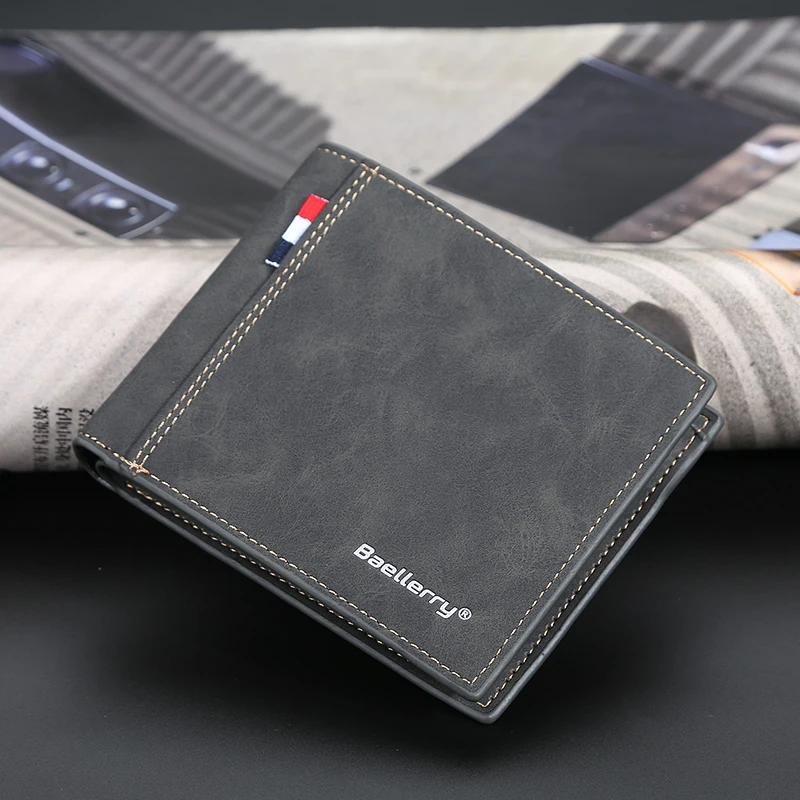 

Men's Short Wallet Multi-card Position Business Leisure Wallet Youth Horizontal New Ticket Clip