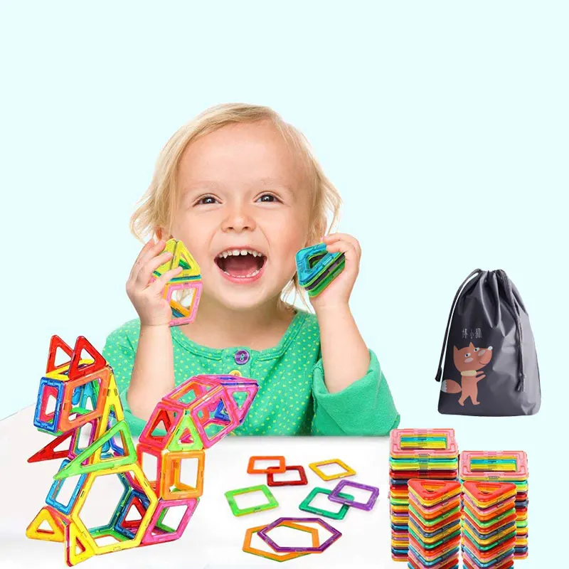 109 шт. большой Размеры Магнитный конструктор блоки пластиковые строительные