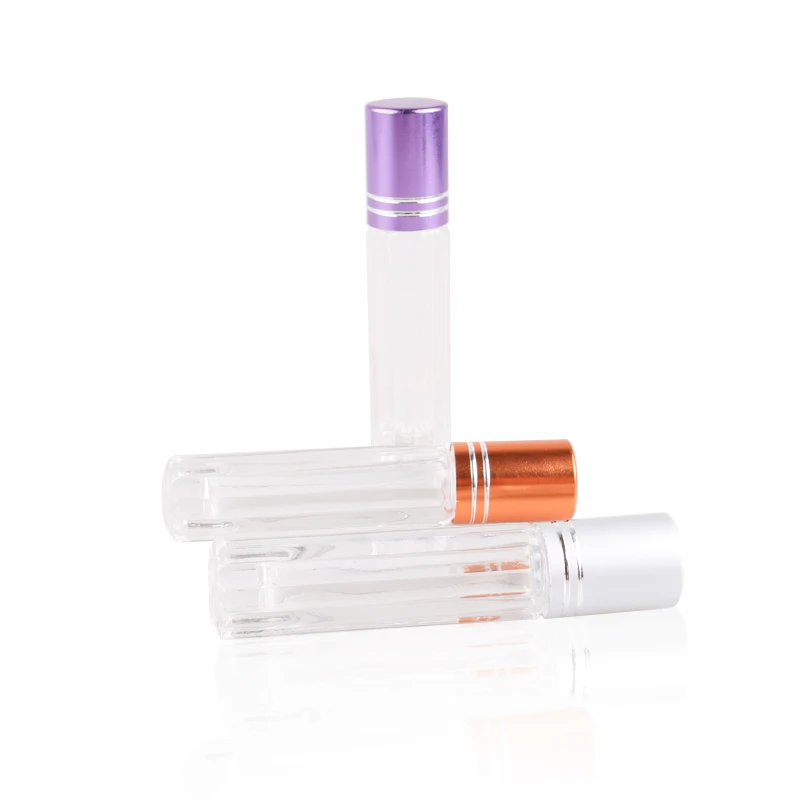 Высококачественные прозрачные стеклянные мини-бутылочки с роликовым шариком 3 5