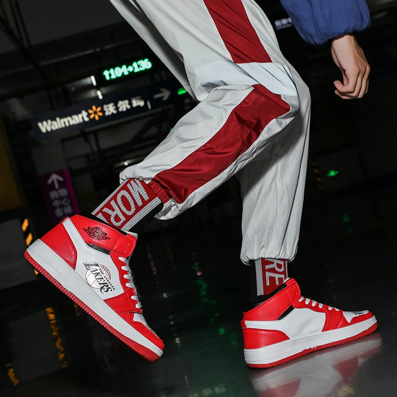Basketball Sports Shoes male Non-slip Small size children's basketball shoes Wear-resisting High high top | Спорт и развлечения