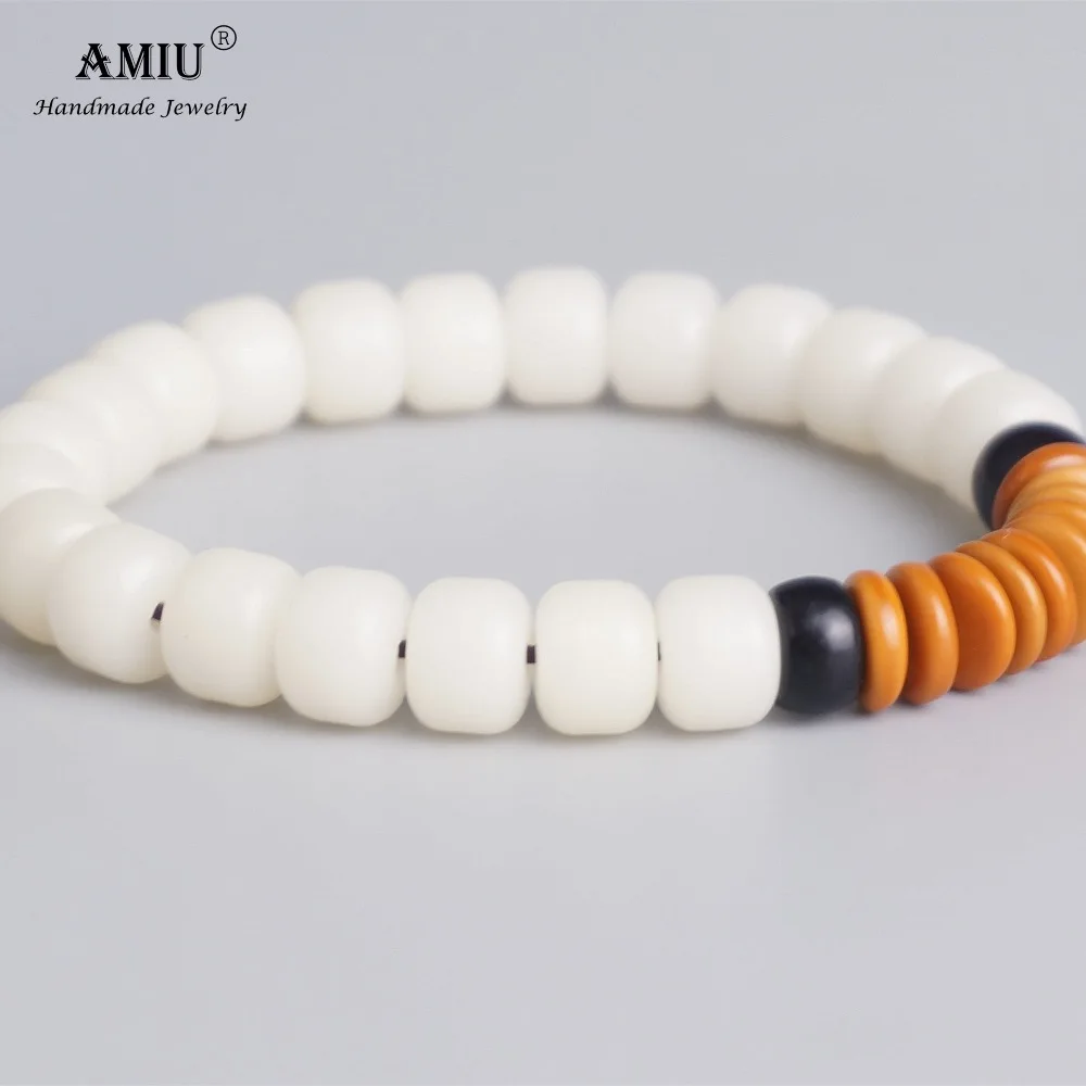 AMIU белые семена Бодхи Кокосовая Скорлупа оливковый орех Тибетский буддизм Мала