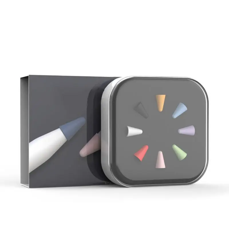 8 пакеты ручка для тачскрина перо чехол Apple Pencil 2nd Generation силиконовый тонкий