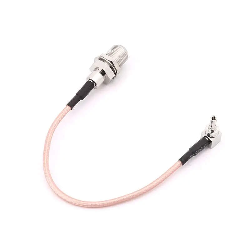 

F Type Female Jack To CRC9 Male Right Angle RG316 Pigtail Cable 15cm for Modem Gb 5v Poe Splitter 5.5 2.1 Aaa To Adapter