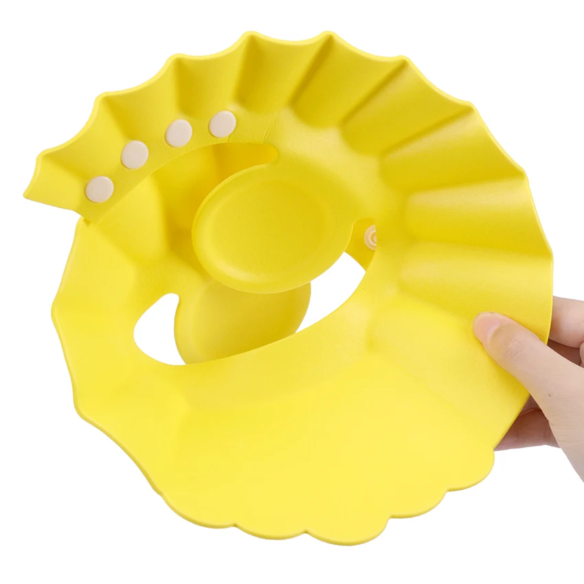 Gorro de ba&ntilde;o seguro para beb&eacute;s y ni&ntilde;os, protector para el pelo, el&aacute;stico, ajustable, 1 unidad-1