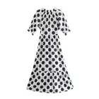Модное женское элегантное платье Nlzgmsj Za 2022, винтажное платье с коротким рукавом, женский пляжный сарафан, повседневное женское платье, платья 202112