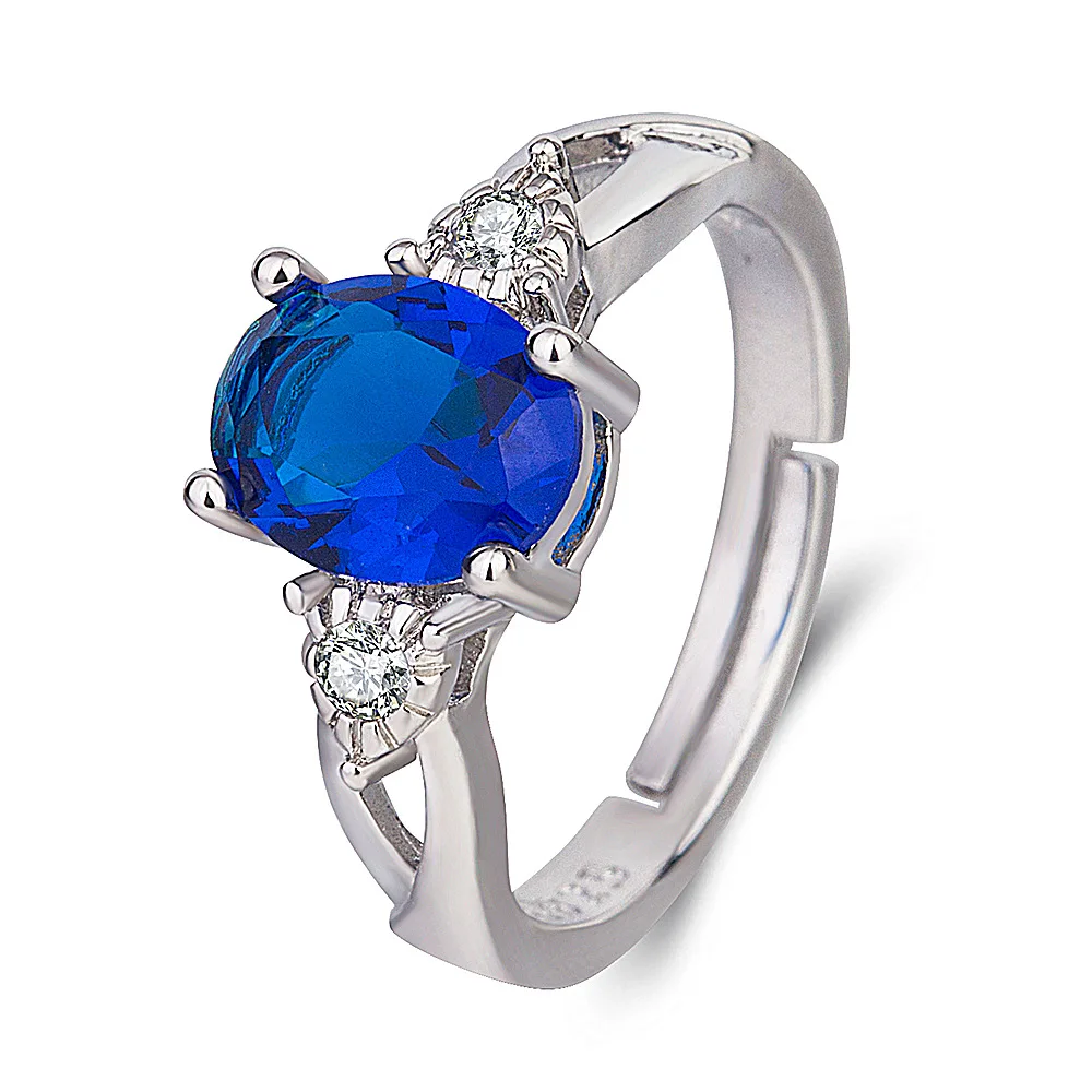 

2020 Women's Fashion Trend Personality Creative New Products Ring Temperament Simple Inlaid Zircon Ring Anniversary High Quality