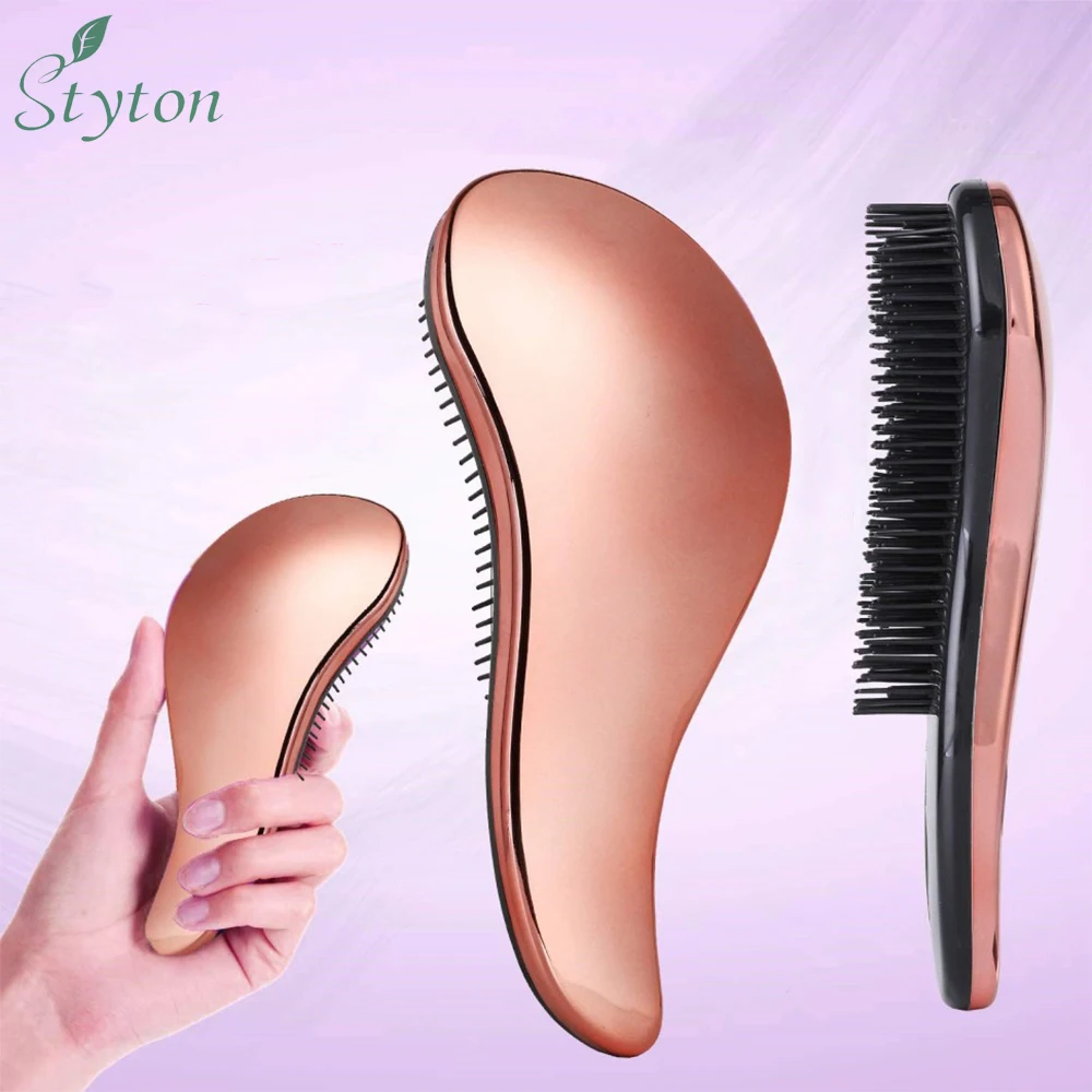 

STYTON 1pcs Hot Magic Handle Comb Anti Static Massage Hair Brush Detangle Shower Massage Hairbrush Comb Salon Hair Styling Tool