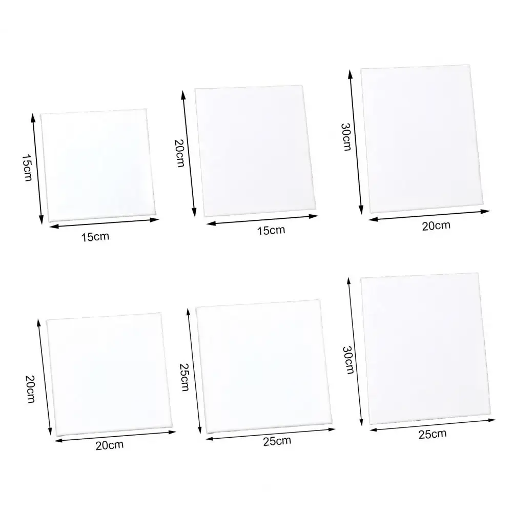 

White Oil Canvas Watercolor Cloth Frame DIY Painting Frame Canvas Blank Cotton Fabric Plain Painting Artist Board for Artworks