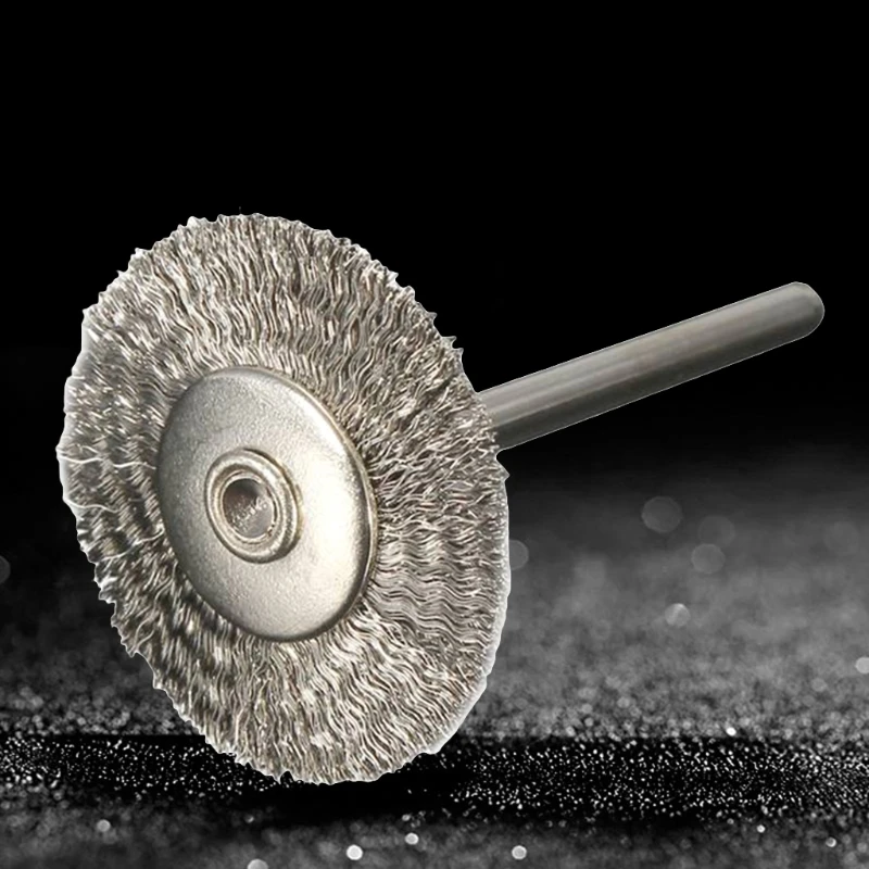 

K1KA 60 pcs Brass Brush Wire Wheels Brushes Drill Rotary Tools Engraver Grinder Polishing Metal Rust Removal Brush Set Tool