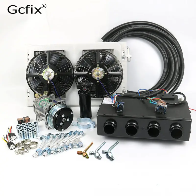12V 24V A/C испаритель кондиционера радиатора воздушный компрессор комплект для мышц автомобиль грузовик трактор экскаватор на колесах AC Запчасти