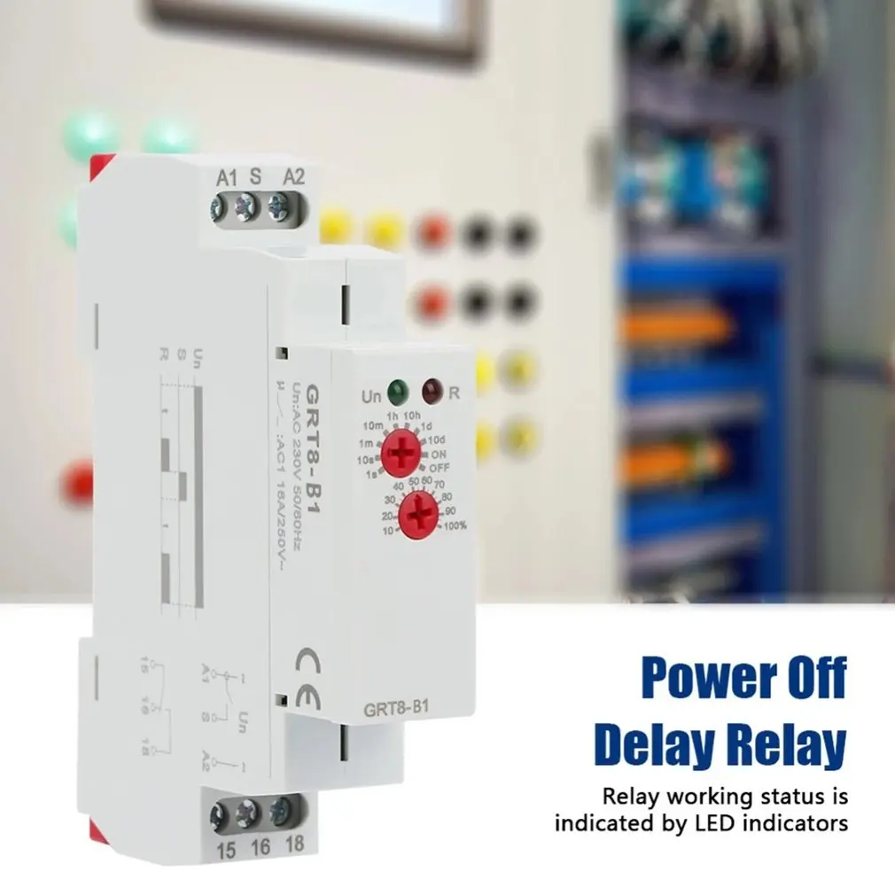 Новое реле времени выключения питания задержки таймера на DIN-рейке тип