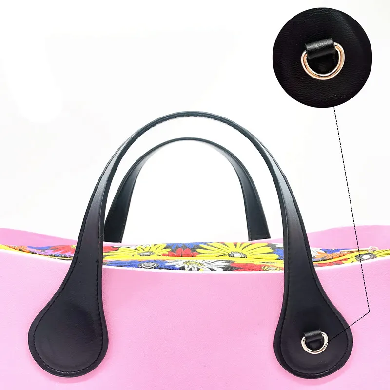 Для obag, короткая, длинная ручка,, сумка с ручкой, ремень, короткая полоса для модных o eva сумок - Цвет: 45 cm black