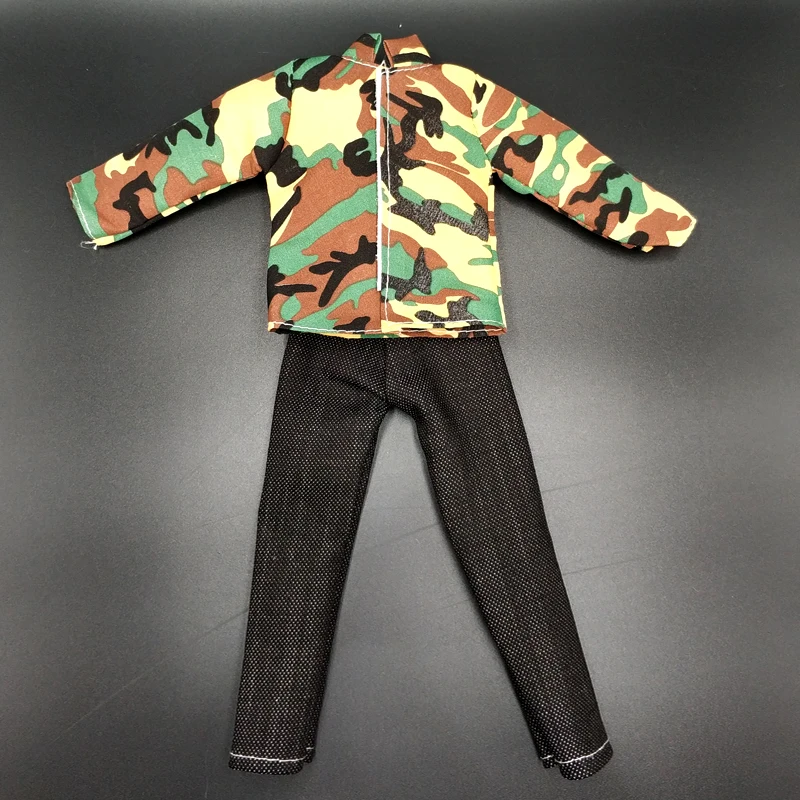 

1/6 модная мужская одежда, камуфляжная куртка и джинсы, Боевая форма, аксессуары для одежды, подходит для тела с экшн-фигуркой 12 дюймов