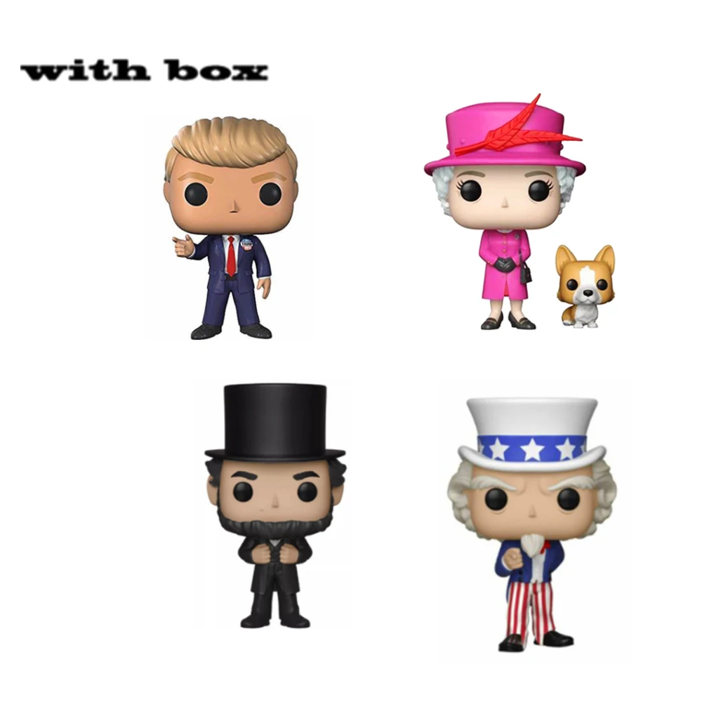 Новый Дональд Трамп с коробкой фигурка поп игрушки Коллекционная модель игрушка