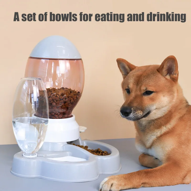 

2021 Pet Dog Cat Bowl Bottle Grain Barrel Automatic Drinking Water Feeder Dog Tableware Water Feeder Cat Drinking Basin Bowl New