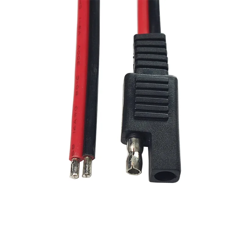 5 шт. 15 см SAE 2 Pin быстрый разъем 14AWG Удлинительный кабель жгут проводов для