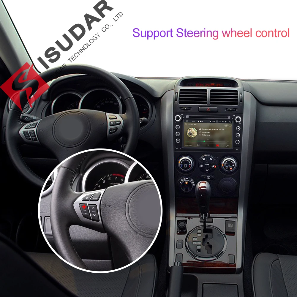 Isudar Авторадио для SUZUKI/Grand Vitara автомобильный мультимедийный плеер Android 9 dvd