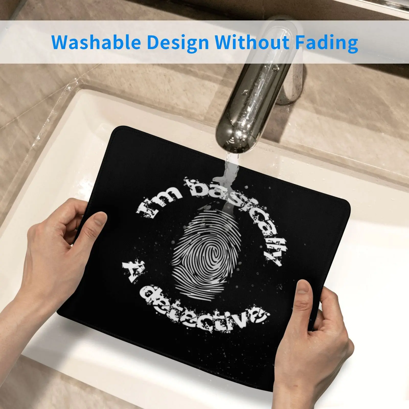 

I'm Basically A Detective Mouse Pad DIY Print True Crime Law And Order Sherlock