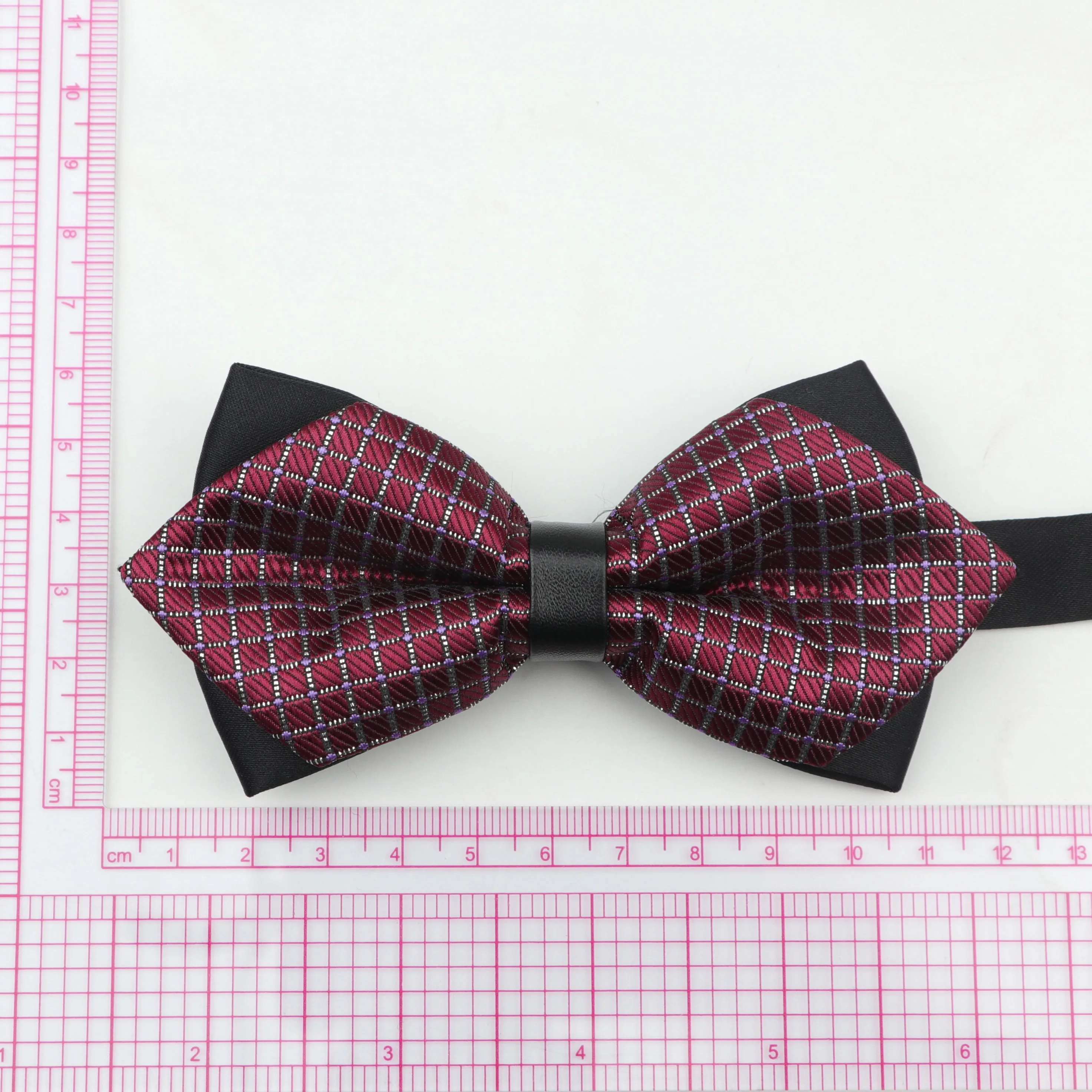 Men Leather Buckle Bowtie Plaid Butterfly Knot Mens Accessories Luxurious Bow Tie Black Cravat Formal Suit Wedding Ceremony Ties