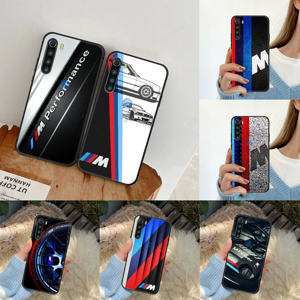 

B-Bmws Luxury Sport Car Red Blue Phone Case Cover Hull For XIAOMI Redmi 8 9 9C Note 6 7 8 9 9S K20 K30 K40 Pro Plus black Etui