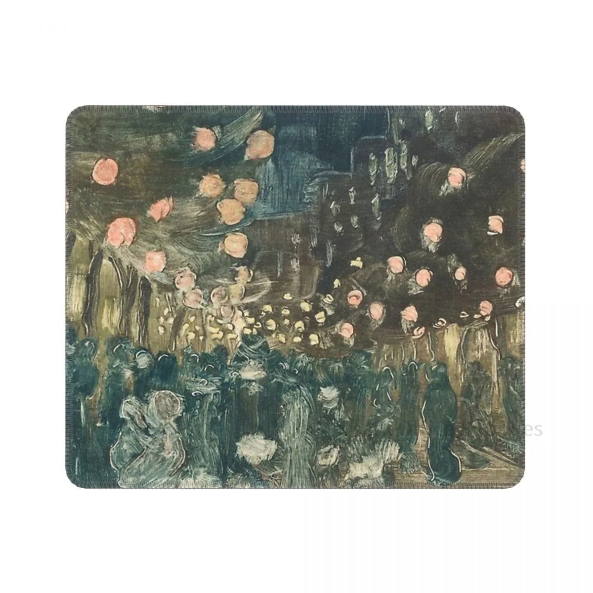 

Bastille Day Maurice Prendergast Mouse Pad Art Gaming Desktop Keyboard Mat Creative Deskpad Lock Border Antiskid Personalized