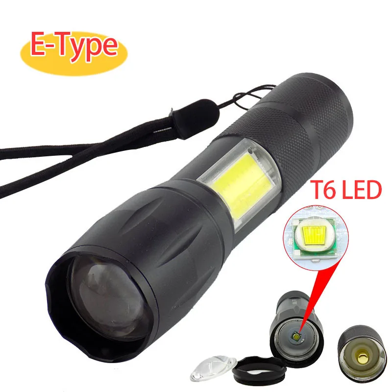 Мини-фонарик 2 LED COB Q5 Penlight Высокая мощность USB Linterna Рабочая вспышка фонарик