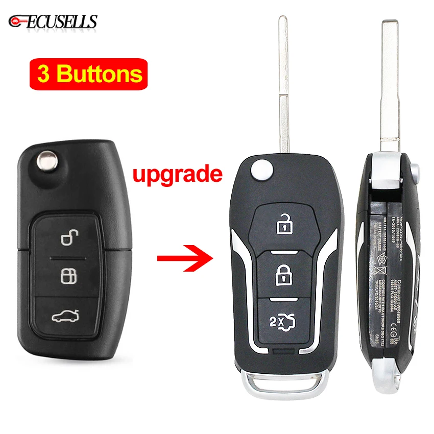 Модифицированный складной чехол с 3 кнопками и откидной крышкой для